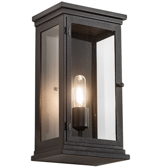 9" Wide Seneca Hill Top Curved Arm Wall Sconce