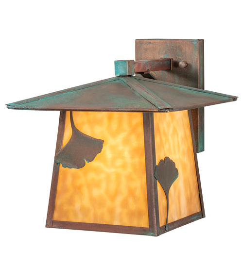 9" Wide Seneca Fly Fisherman Solid Mount Wall Sconce