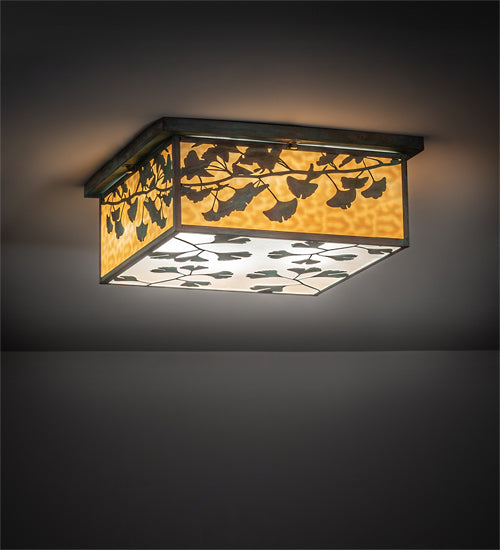 8" Wide Stillwater Ginkgo Wall Sconce