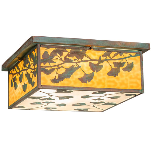 8" Wide Stillwater Ginkgo Wall Sconce