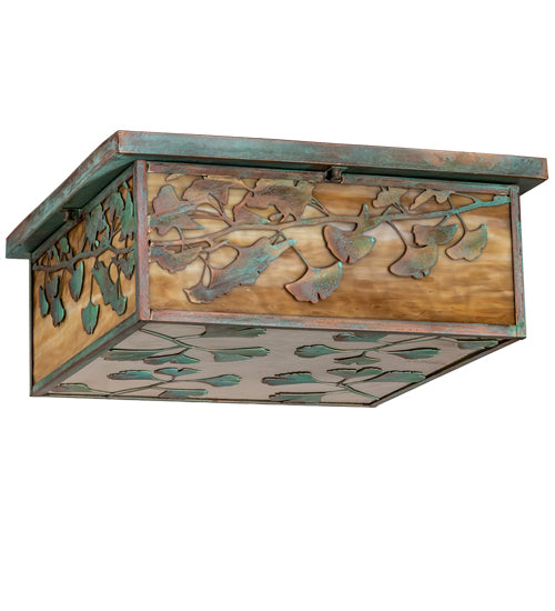 8" Wide Stillwater Ginkgo Wall Sconce