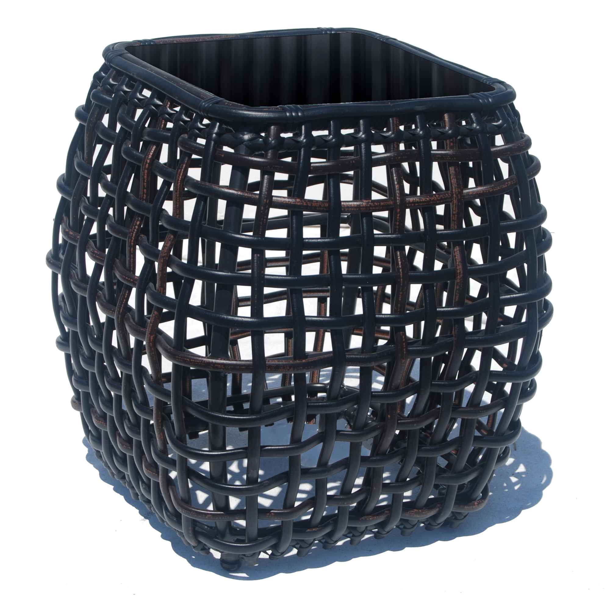 Dynasty Side Table with Glass