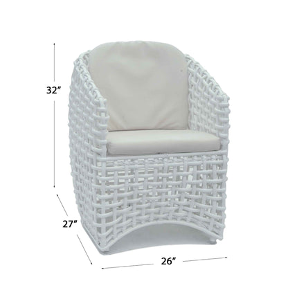 Dynasty Dining Armchair with Sunbrella Cushion