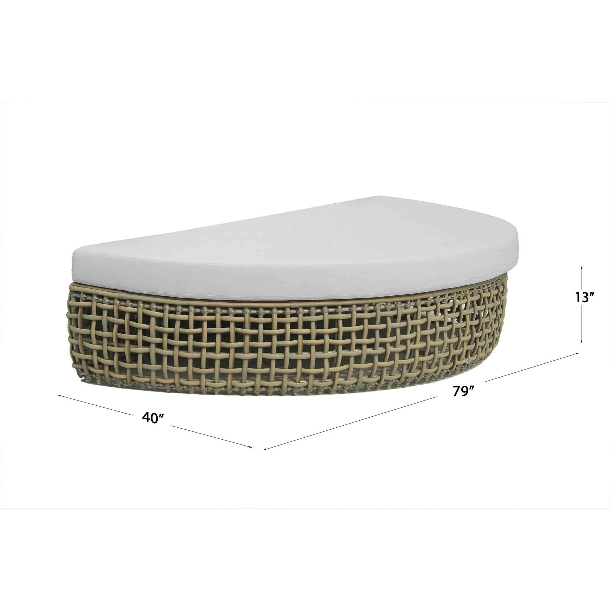 Dynasty Daybed with Canopy and Sunbrella Cushions
