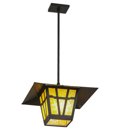 7" Square Seneca Sprig Hanging Wall Sconce