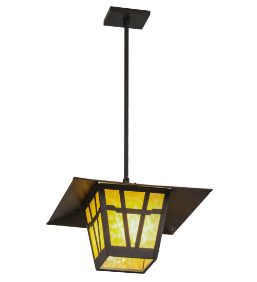 7" Square Seneca Sprig Hanging Wall Sconce