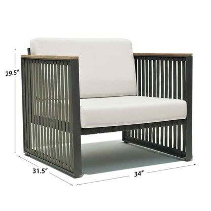 Horizon 5-Piece Seating Set with Sunbrella Cushions