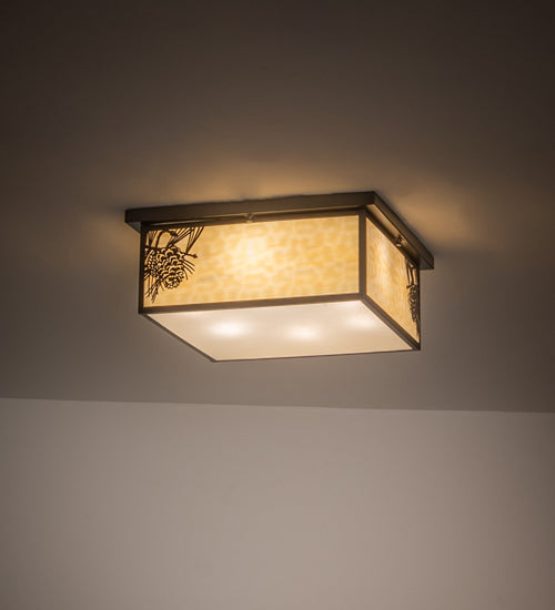 8" Wide Fulton Branches Solid Mount Wall Sconce
