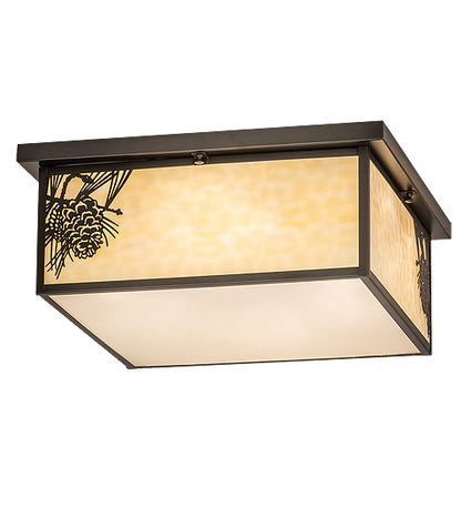 8" Wide Fulton Branches Solid Mount Wall Sconce
