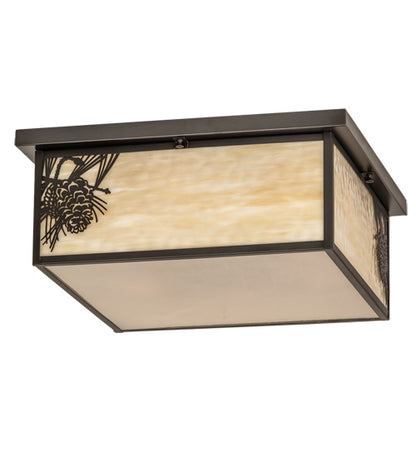 8" Wide Fulton Branches Solid Mount Wall Sconce