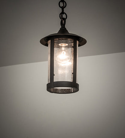 9" Wide Hyde Park "T" Mission Solid Mount Wall Sconce