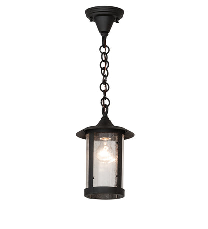 9" Wide Hyde Park "T" Mission Solid Mount Wall Sconce