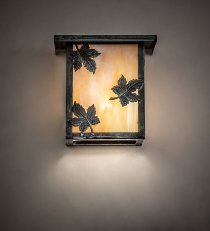9"W Hyde Park Winter Pine Hanging Wall Sconce