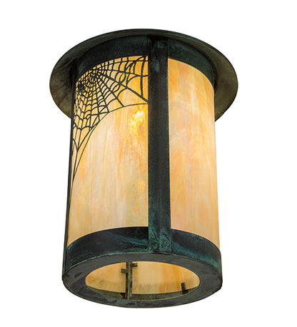 7.5" Wide Fulton Deer Creek Solid Mount Wall Sconce