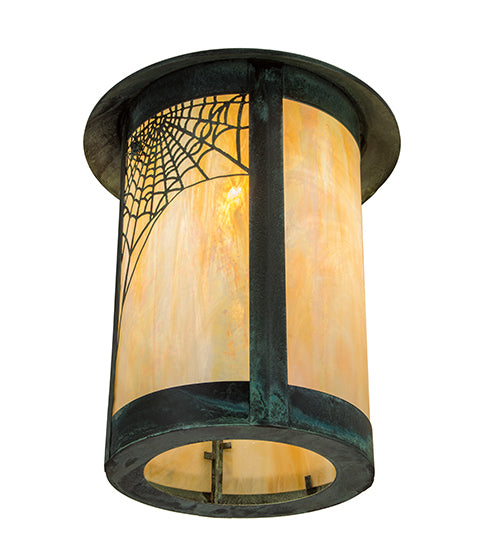 7.5" Wide Fulton Deer Creek Solid Mount Wall Sconce