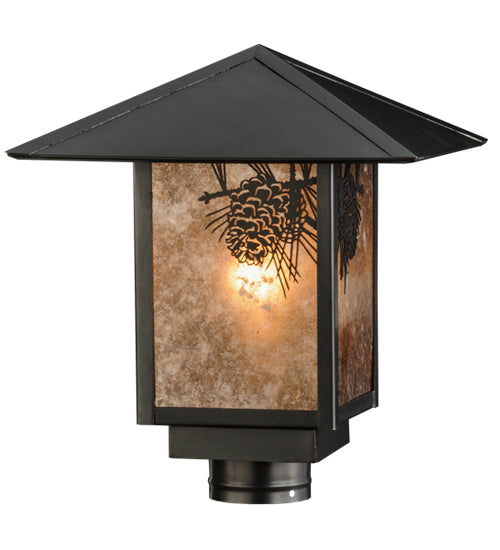 17.5"Sq Seneca Winter Pine Pier Mount