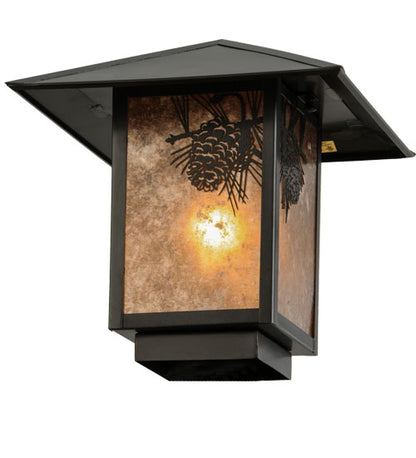 17.5"Sq Seneca Winter Pine Pier Mount