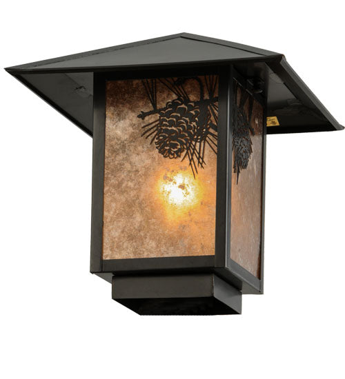 17.5"Sq Seneca Winter Pine Pier Mount