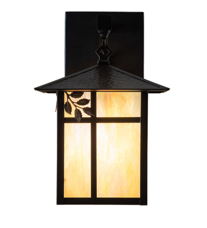 9" Wide Seneca Winter Pine Wall Sconce