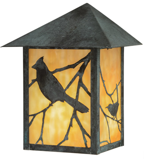 12"Sq Seneca Song Bird Post Mount