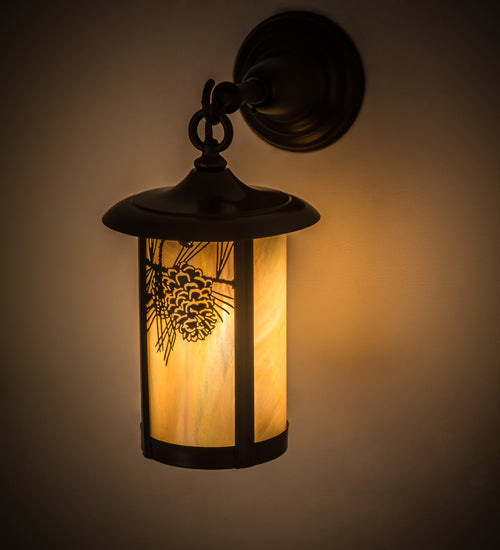 8"W Hyde Park T Mission Wall Sconce