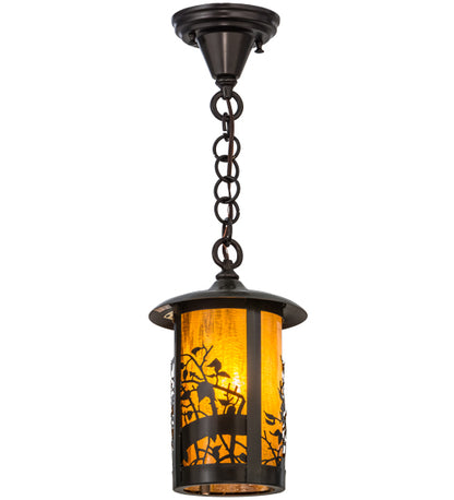 7.5" Wide Fulton Winter Pine Hanging Wall Sconce