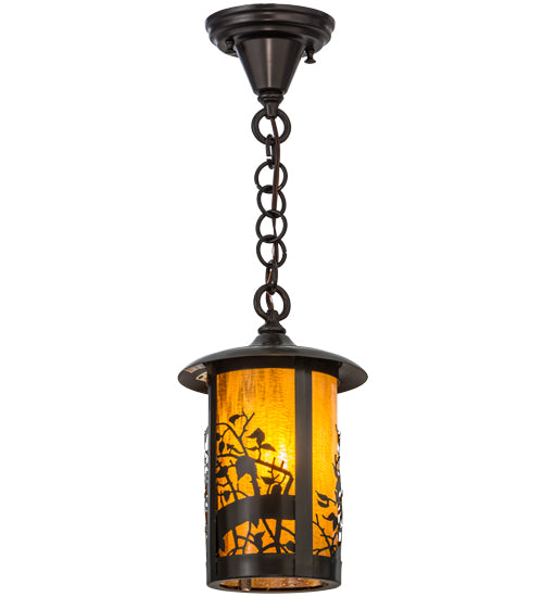 7.5" Wide Fulton Winter Pine Hanging Wall Sconce