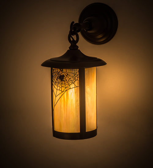 8" Wide Fulton Winter Pine Pendant
