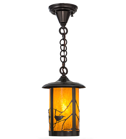 8"W Fulton Spider Web Hanging Wall Sconce