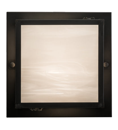 12"Sq Hyde Park Maple Leaf Flushmount