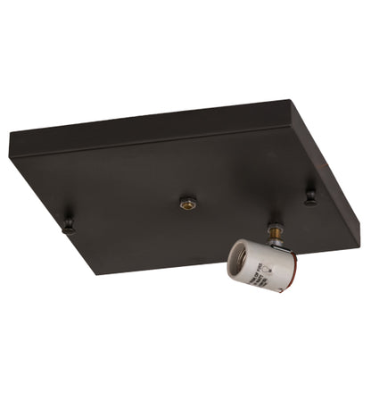 12"Sq Hyde Park Maple Leaf Flushmount