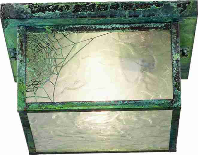 12" Square Hyde Park Winter Pine Flushmount
