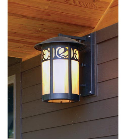 9" Square Clinton Arch Lantern Pier Mount