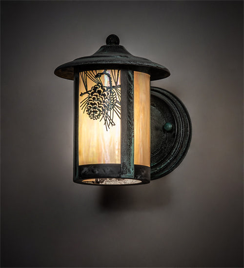 9"Sq Hyde Park Spider Web Ceiling Pendant