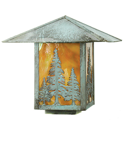 9"W Hyde Park Mountain View Straight Arm Wall Sconce