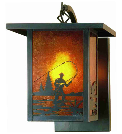 16" Square Seneca Tall Pines Deck Light