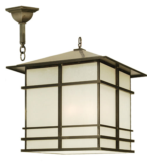 10"Sq Hyde Park Sprig Flushmount