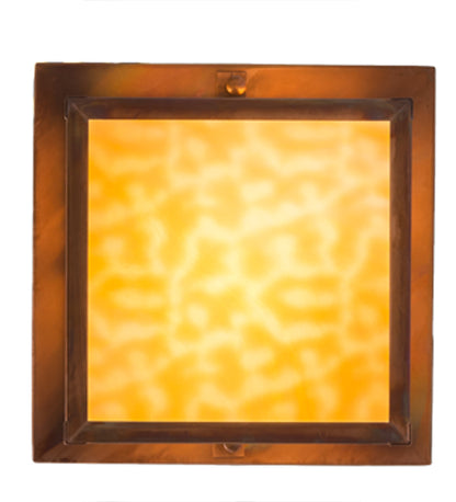 10" Square Hyde Park Double Bar Mission Flushmount