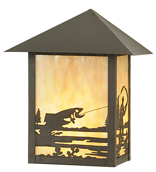 11.5"Sq Stillwater Winter Pine Post Mount