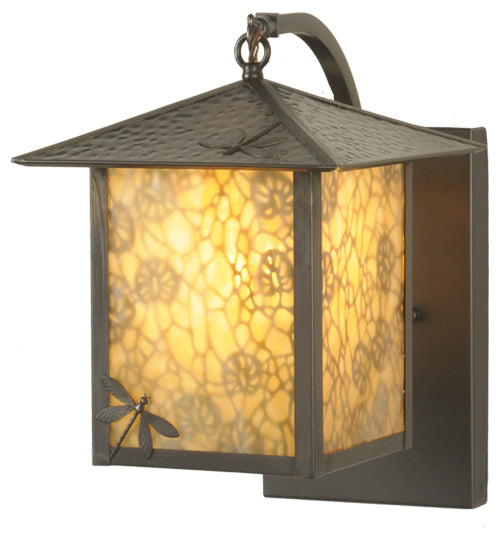 9"W Seneca Winter Pine Solid Mount Wall Sconce