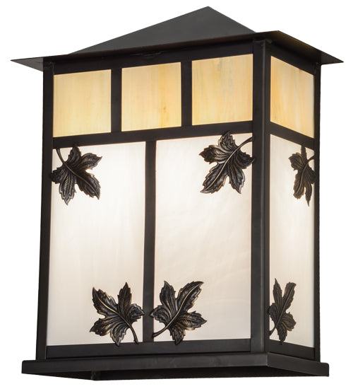 12" Square Hyde Park Double Bar Mission Flushmount