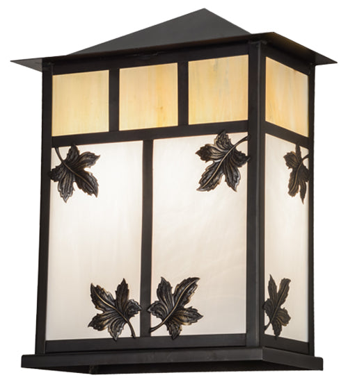 12" Square Hyde Park Double Bar Mission Flushmount