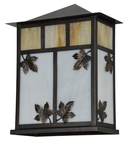 12" Square Hyde Park Double Bar Mission Flushmount