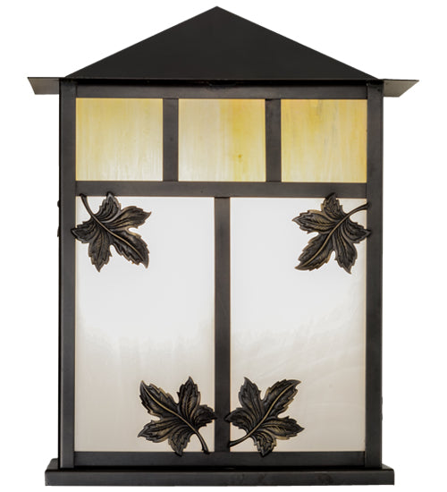 12" Square Hyde Park Double Bar Mission Flushmount
