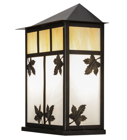 12" Square Hyde Park Double Bar Mission Flushmount