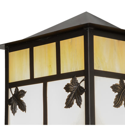 12" Square Hyde Park Double Bar Mission Flushmount