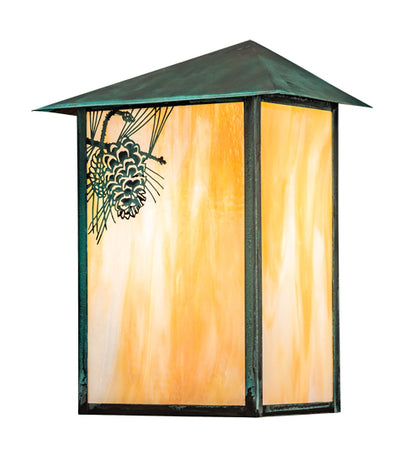 12" Wide Hyde Park T Mission Wall Sconce