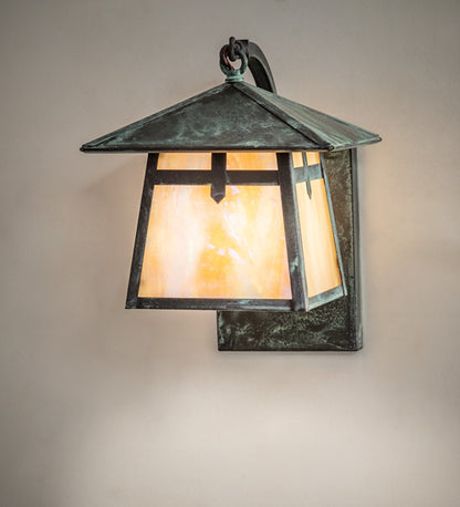6.5" Wide Seneca Winter Pine Wall Sconce