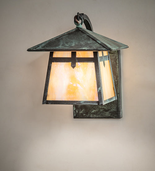 6.5" Wide Seneca Winter Pine Wall Sconce
