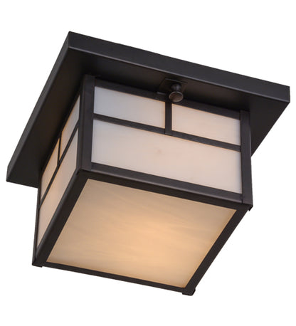7"W Seneca "T" Mission Curved Arm Wall Sconce